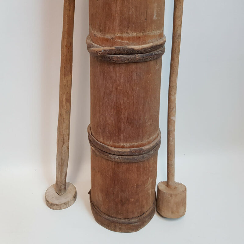 WOODEN BUTTER CHURN WITH STICKS #36746