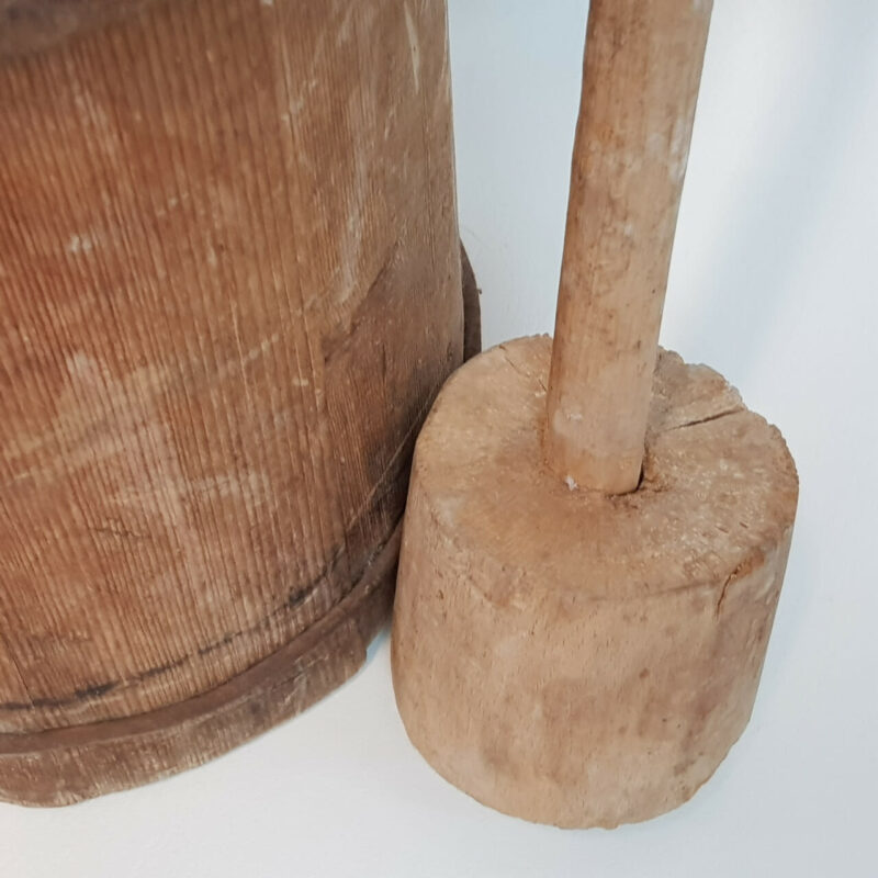 WOODEN BUTTER CHURN WITH STICKS #36746