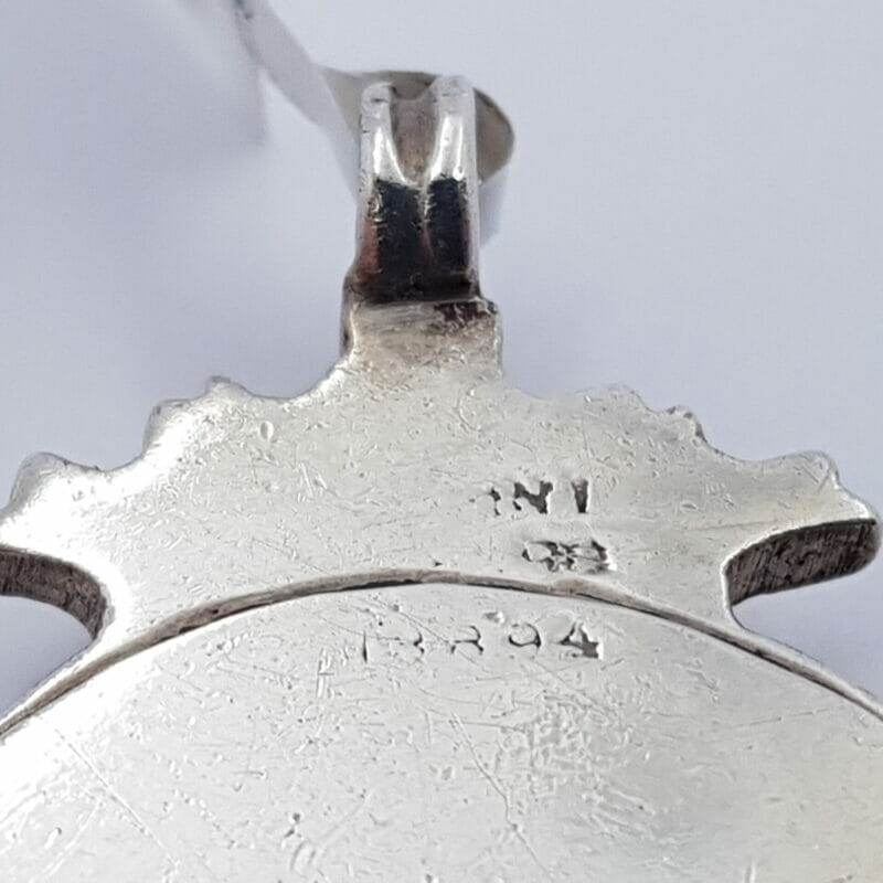 Antique Sterling Silver Norwich Bowling Medal Shield Pendant (Birmingham 1915) #5689