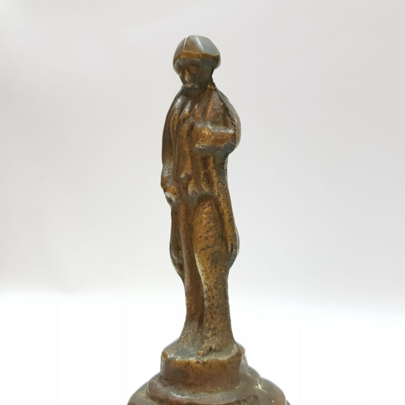 BRASS HANDBELL WITH MAN #39799-1