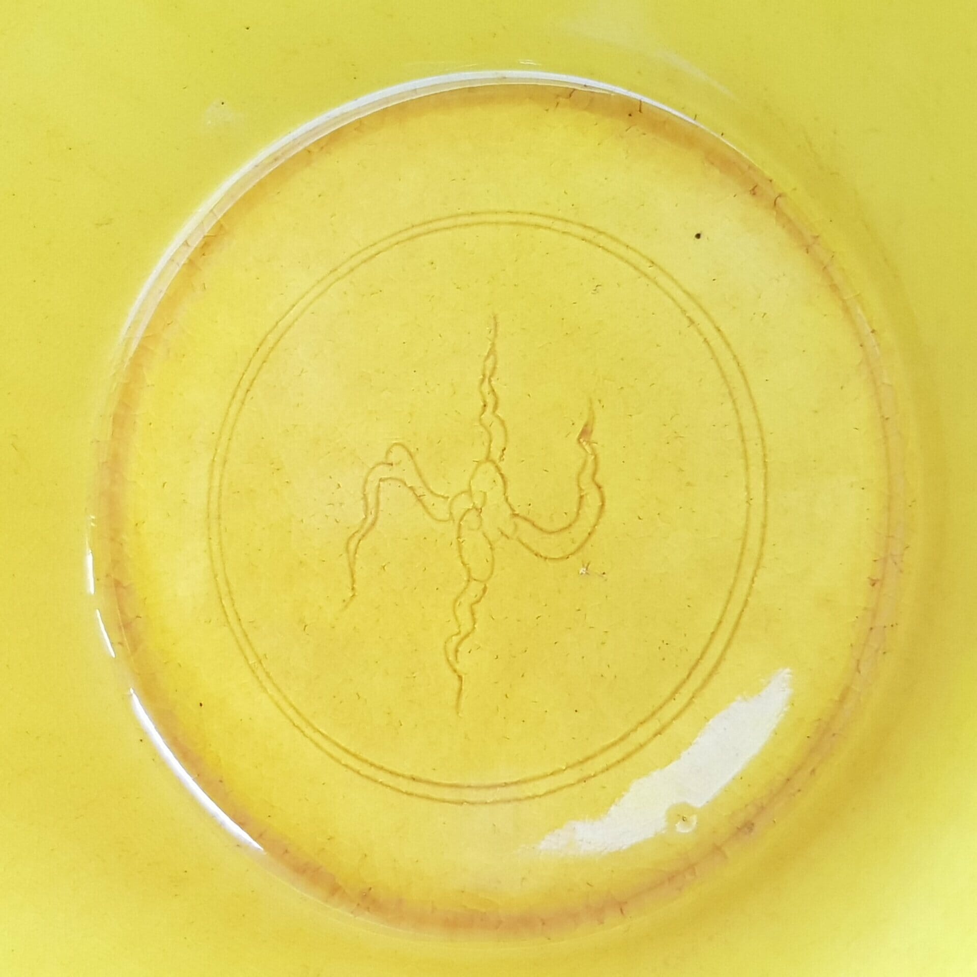 Imperial Bowl with Crane Decoration - Yellow #51511 Imperial Bowl with Crane Decoration - Yellow #51511 - Image 10