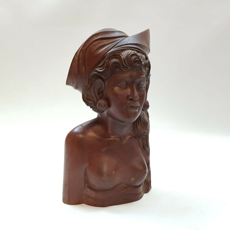 VINTAGE WOODEN WOMEN CARVING - BALI #53215