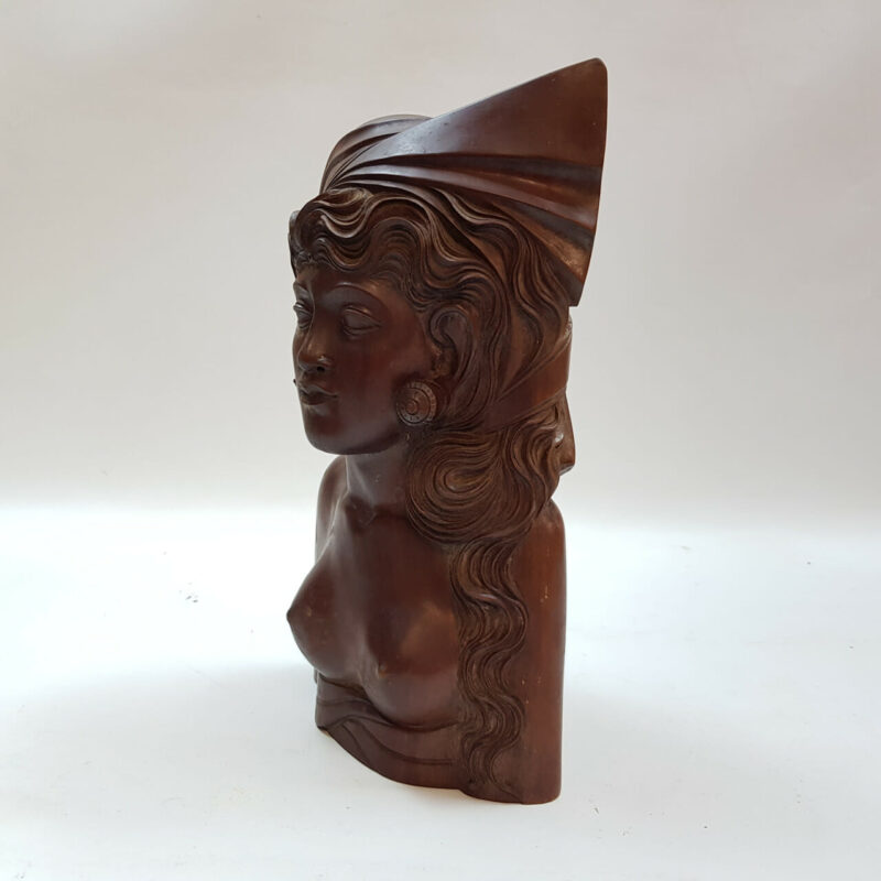 VINTAGE WOODEN WOMEN CARVING - BALI #53215