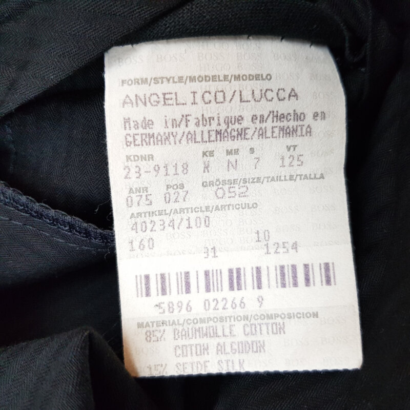 Hugo Boss Angelico / Lucca Size 52 Pin Stripe Suit #45150