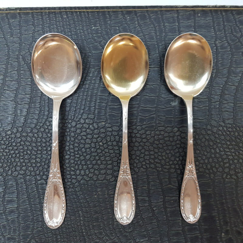 BRAHMFELD & GUTRUF 13 PIECE SOLID SILVER SPOON SET - GERMANY #53346