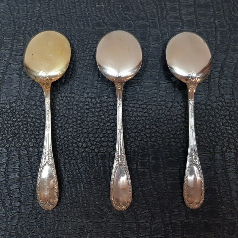 BRAHMFELD & GUTRUF 13 PIECE SOLID SILVER SPOON SET - GERMANY #53346