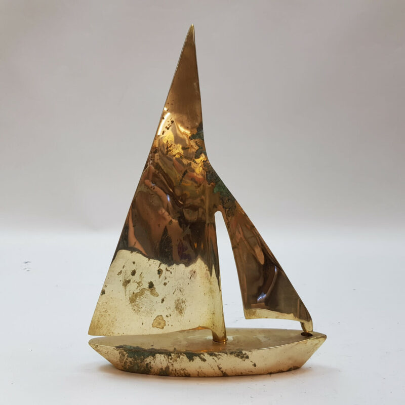 Brass Sailing Boat Paper Weight - Small #53501-8