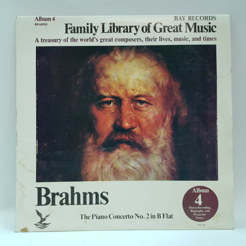 FAMILY LIBRARY OF GREAT M RECORDS 4X RECORDS (BEETHOVEN TCHAIKOVSKY MOZART BRAHMS)  #53679