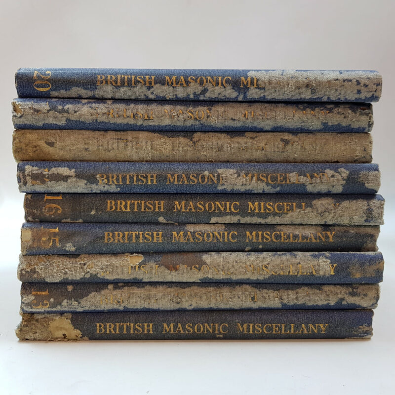 BOOKS BRITISH MASONIC MISCELLANY BOOK SERIES (2-20) BY GEORGE MARTIN #53578