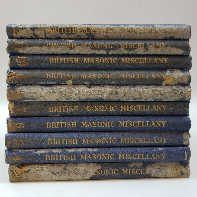 BOOKS BRITISH MASONIC MISCELLANY BOOK SERIES (2-20) BY GEORGE MARTIN #53578