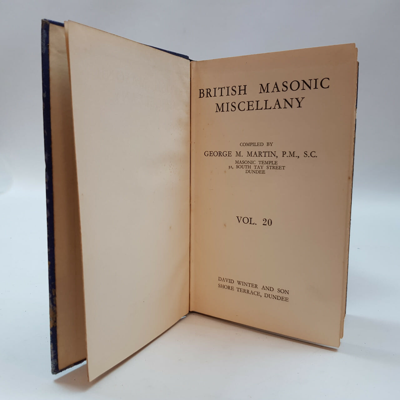 BOOKS BRITISH MASONIC MISCELLANY BOOK SERIES (2-20) BY GEORGE MARTIN #53578