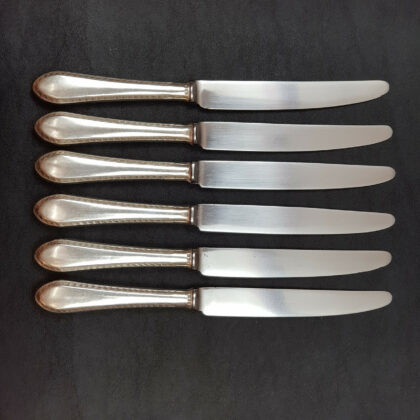 WILLIAM COMYNS & SONS LTD KNIFE SET VINTAGE STERLING SILVER SET OF 6 (LONDON 1965)#53353