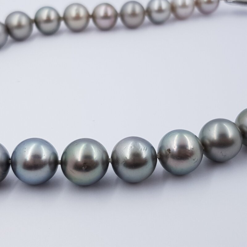 South Sea Tahitian Pearl Strand Necklace Val $8000 42.5cm #34134