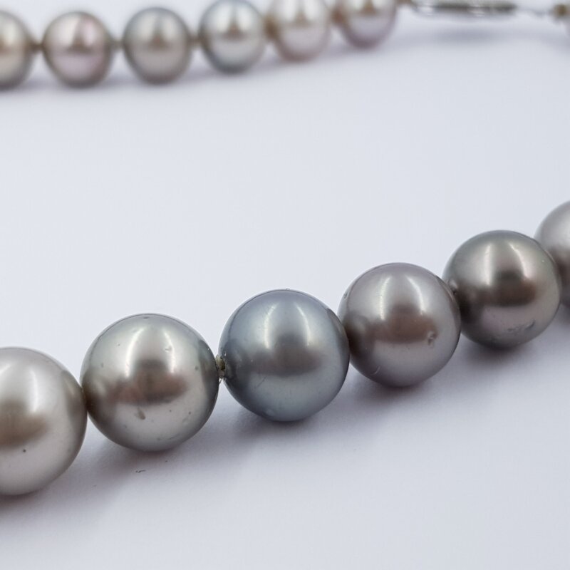 South Sea Tahitian Pearl Strand Necklace Val $8000 42.5cm #34134