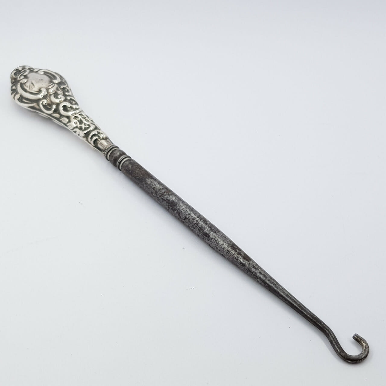 Victorian Sterling Silver 1897 Antique Shoe Button Hook #32521