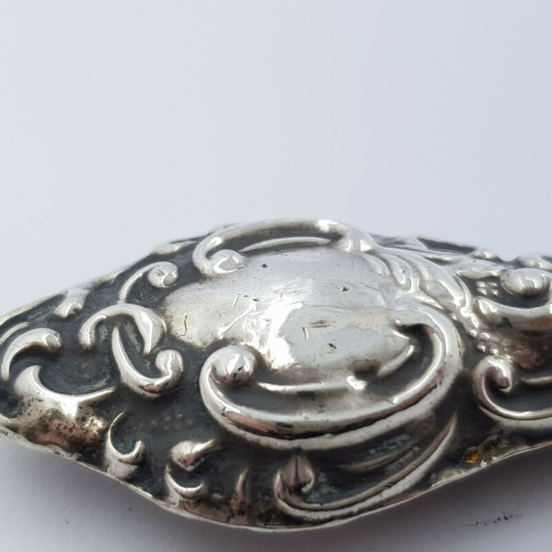 ANTIQUE CHESTER SILVER BUTTON HOOK #1911