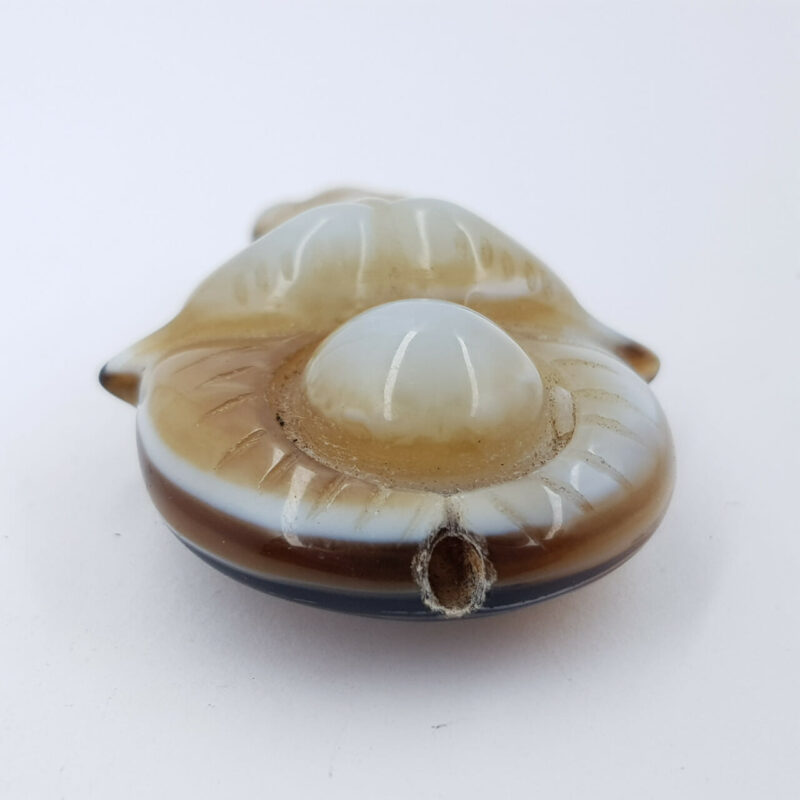 CHINESE AGATE OX AMULET PENDANT #46645