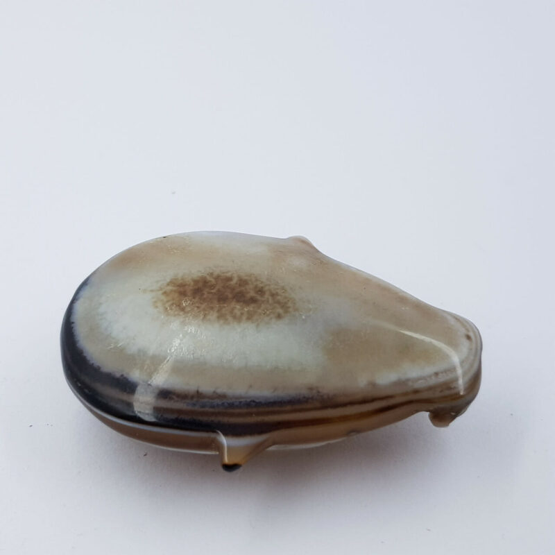 CHINESE AGATE OX AMULET PENDANT #46645