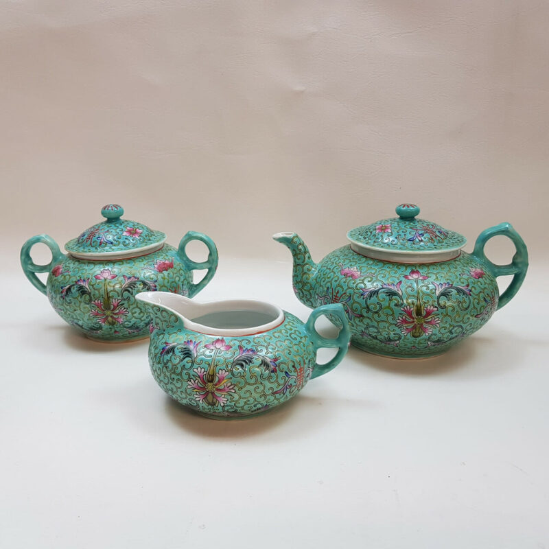 Hand Painted Porcelain Jingxi Jingdezhan Tea Set #47144