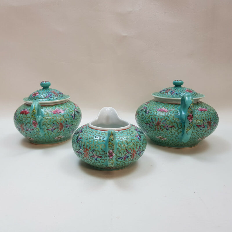 Hand Painted Porcelain Jingxi Jingdezhan Tea Set #47144