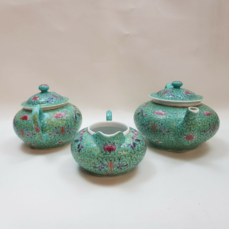 Hand Painted Porcelain Jingxi Jingdezhan Tea Set #47144