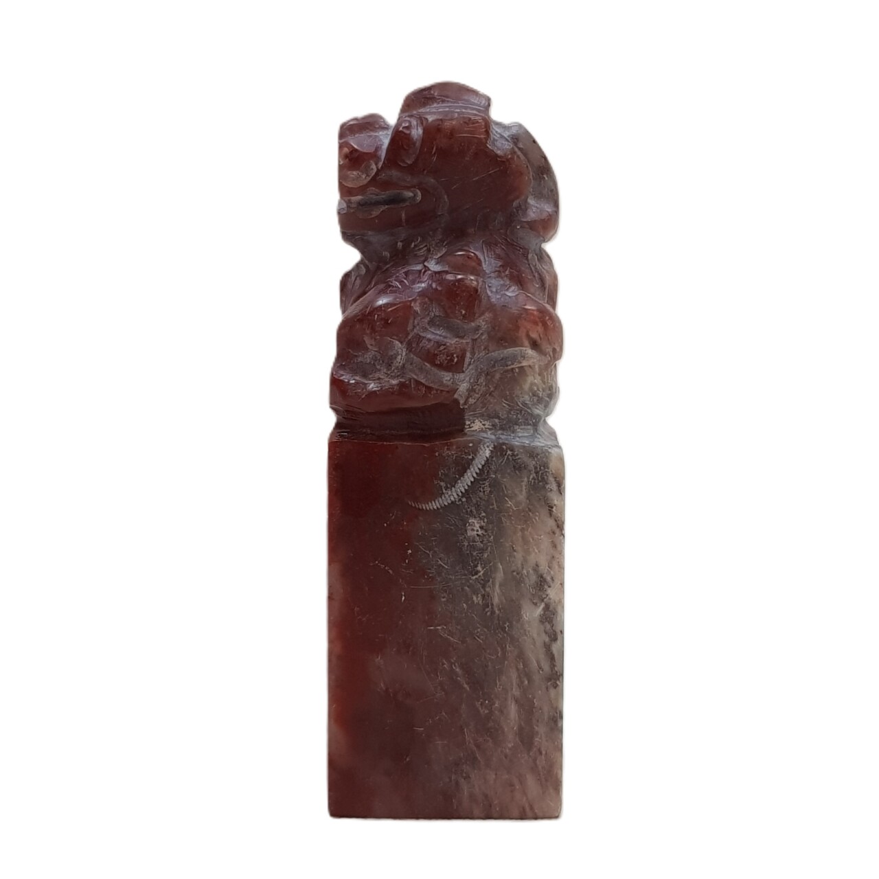 Chinese Carved Stone Seal – Foo Dog Finial – Unmarked Base – 6cm #46872 Chinese Carved Stone Seal – Foo Dog Finial – Unmarked Base – 6cm #46872 - Image 8