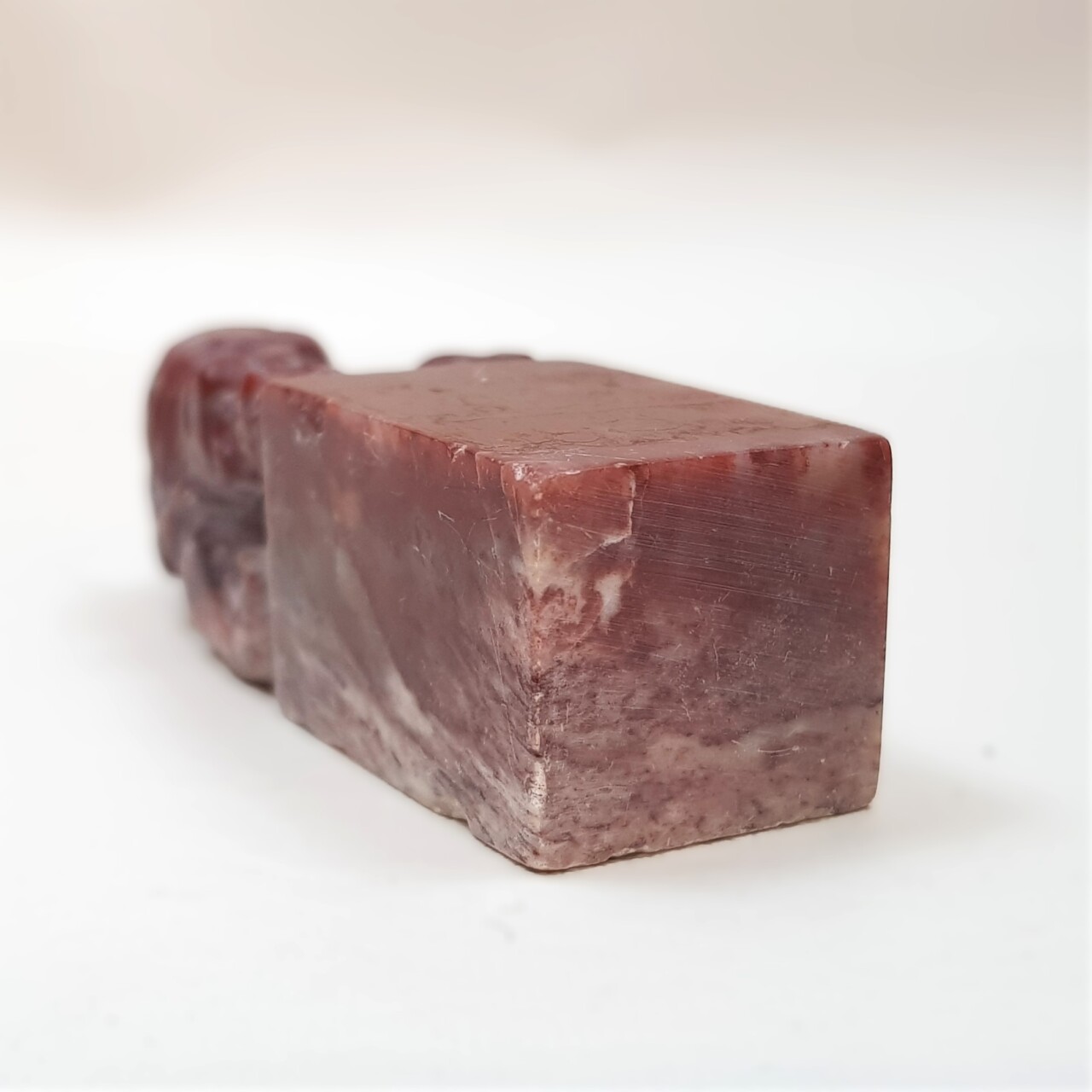 Chinese Carved Stone Seal – Foo Dog Finial – Unmarked Base – 6cm #46872 Chinese Carved Stone Seal – Foo Dog Finial – Unmarked Base – 6cm #46872 - Image 3