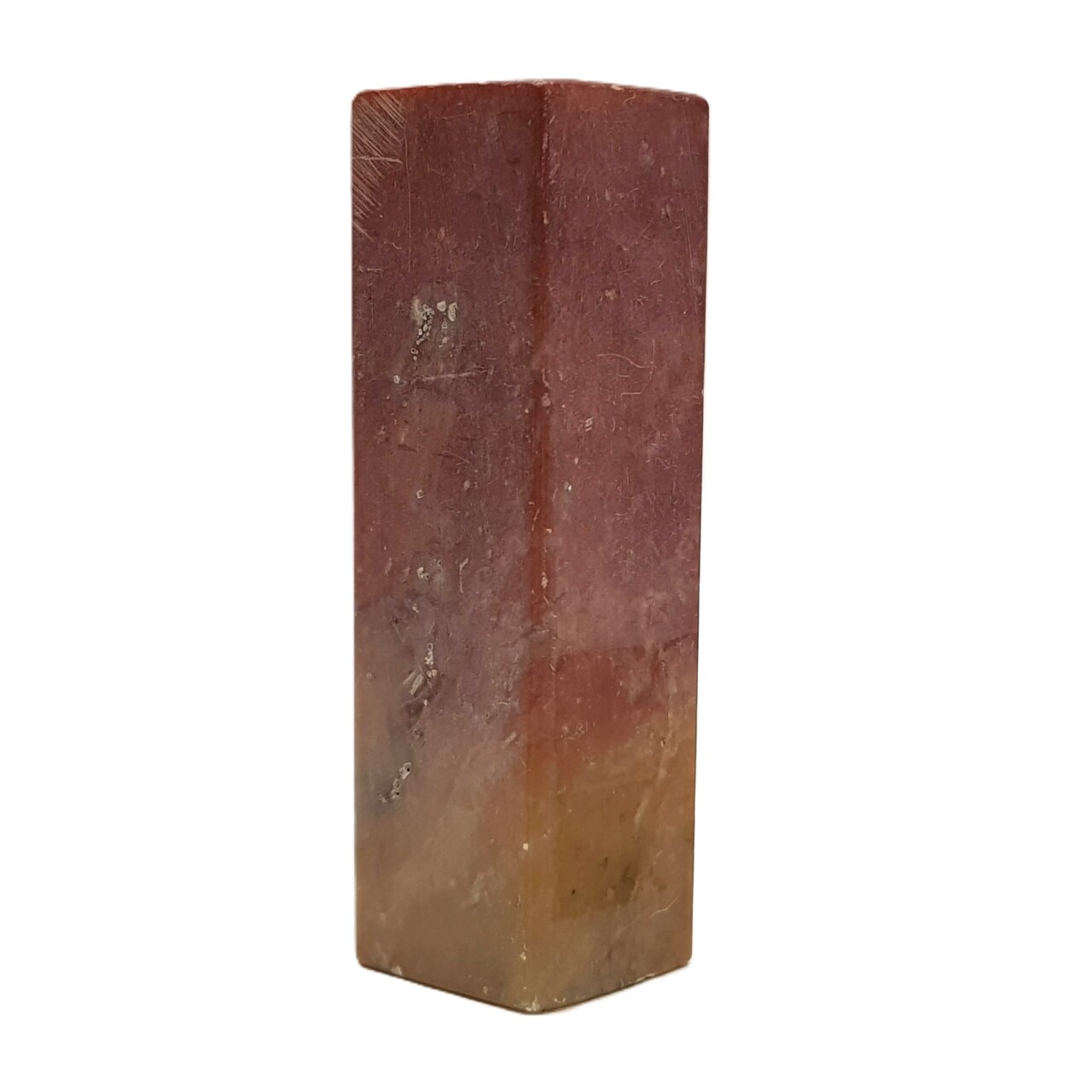 Chinese Red Stone Seal – Unmarked Base – 7cm #46377 Chinese Red Stone Seal – Unmarked Base – 7cm #46377