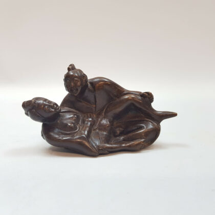 TIMBER CARVED JAPANESE NETSUKE FIGURINE #48196