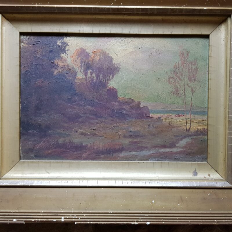 Ernest William Christmas Painting (1863-1918) Signed EWC #49622