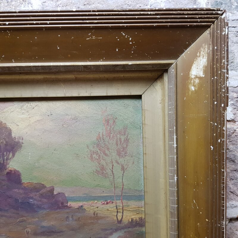Ernest William Christmas Painting (1863-1918) Signed EWC #49622