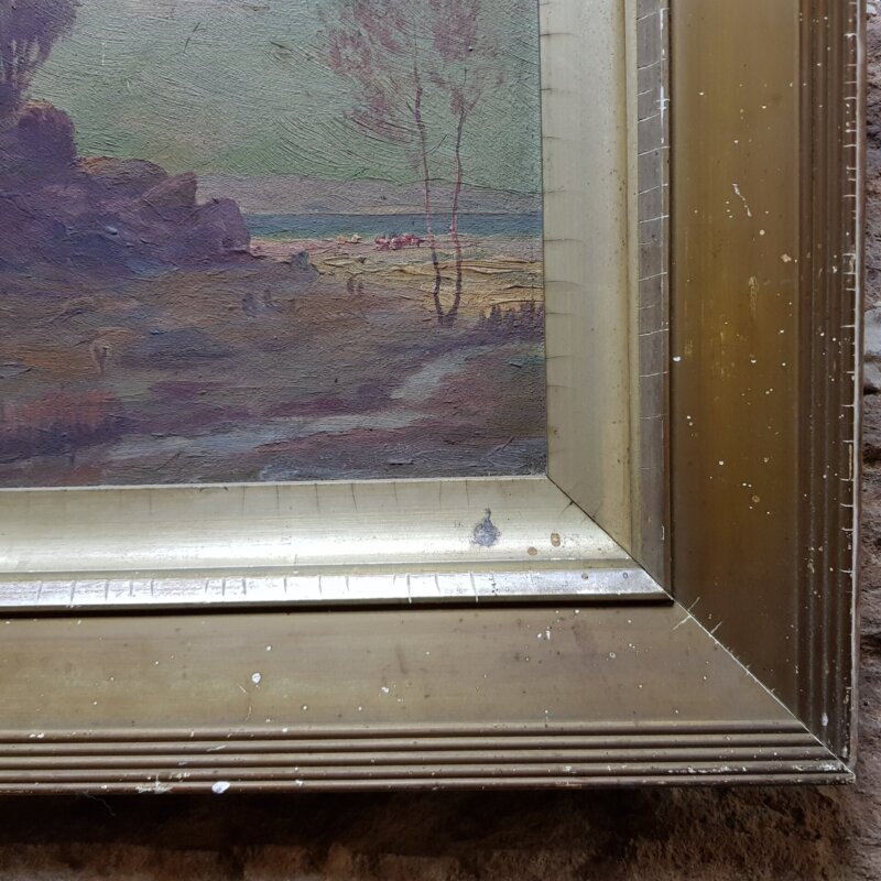 Ernest William Christmas Painting (1863-1918) Signed EWC #49622