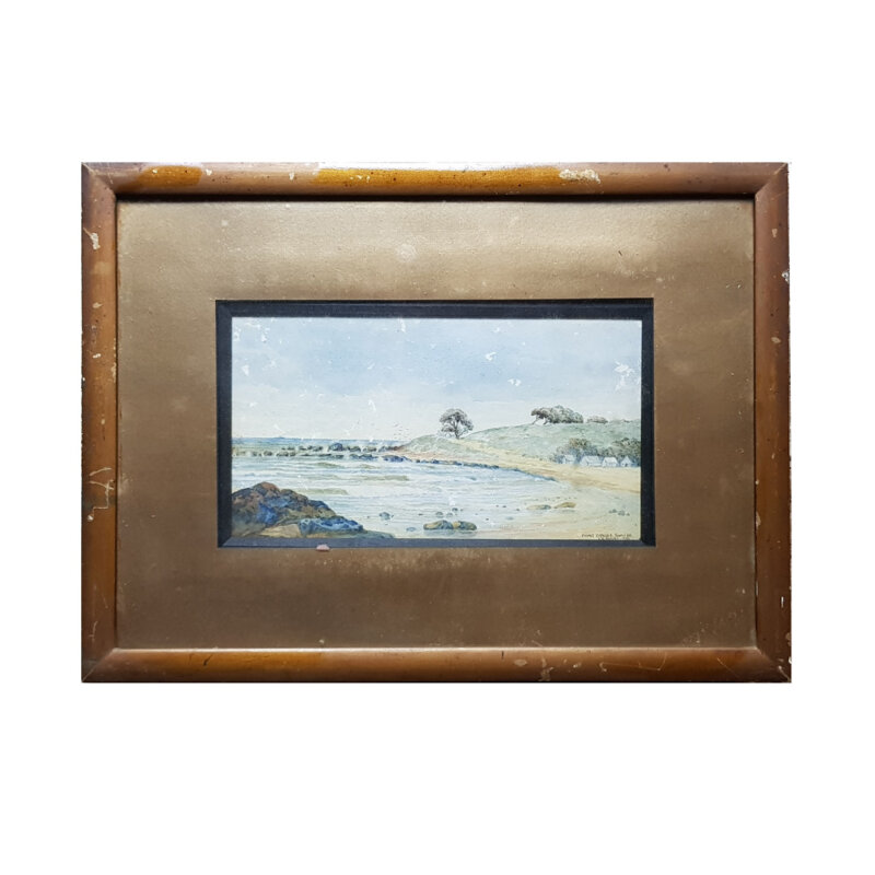 Charles Ernest Astley (1869-1929) Watercolour Painting - Point Danger Tweed Heads C/1922 #53863
