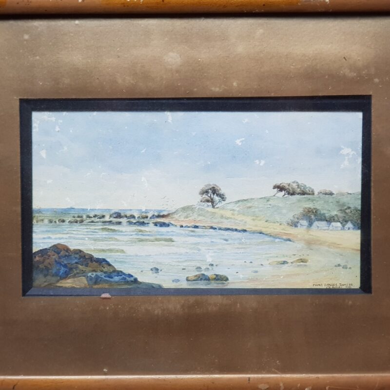 Charles Ernest Astley (1869-1929) Watercolour Painting - Point Danger Tweed Heads C/1922 #53863