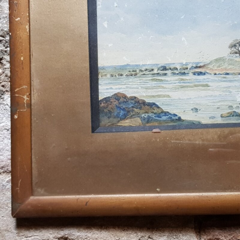 Charles Ernest Astley (1869-1929) Watercolour Painting - Point Danger Tweed Heads C/1922 #53863