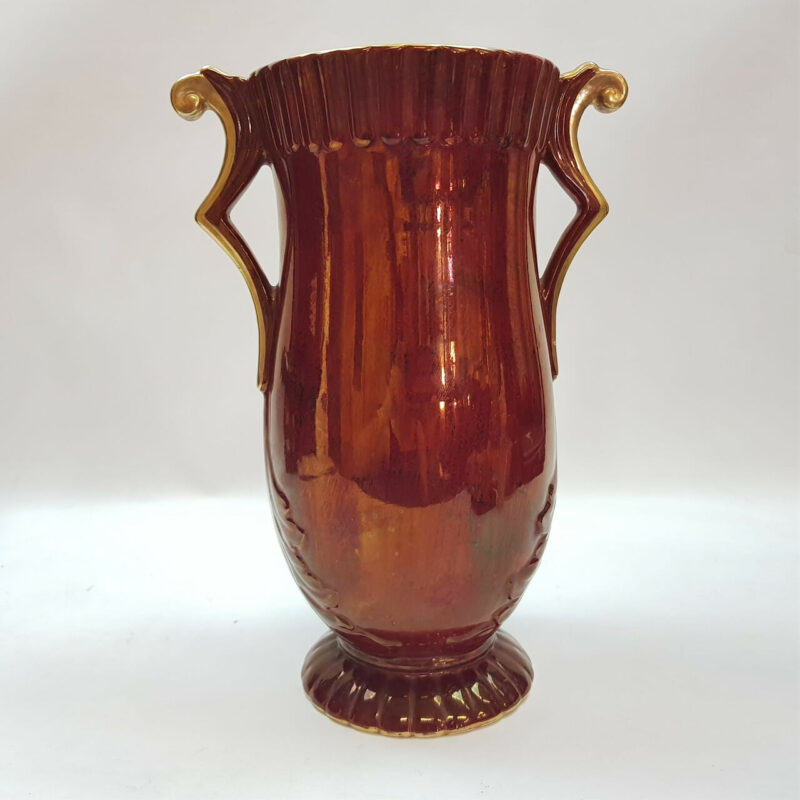 Crown Devon Red Vase - Made in England #53949