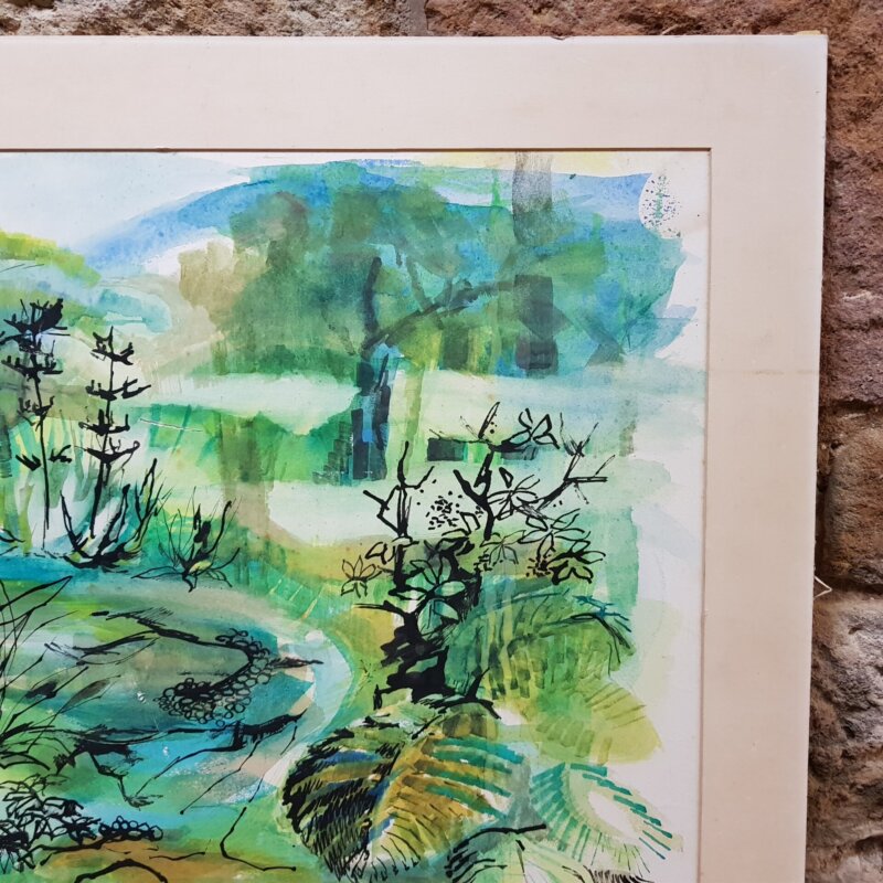 Unsigned Forest Watercolour Painting - Not Framed #53956