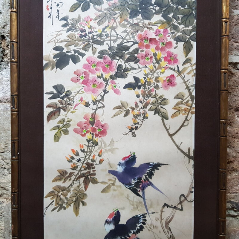 Signed Li Qing Zhao Spring 85 - Chinese Painting Watercolour on Paper #46798
