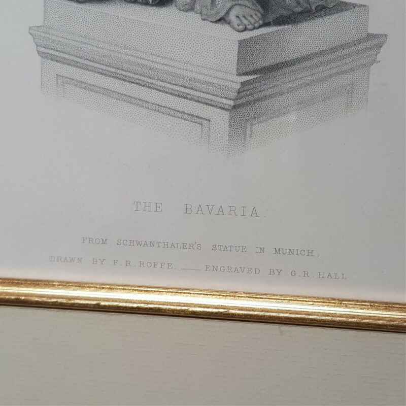 G.R.HALL ENGRAVING - THE BAVARIA PRINT BY F.R.ROFFE #53988