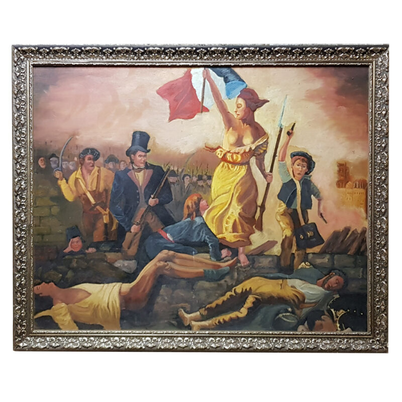 Liberty Leading the People Delacroix 1798-1863 Oil Painting #31398