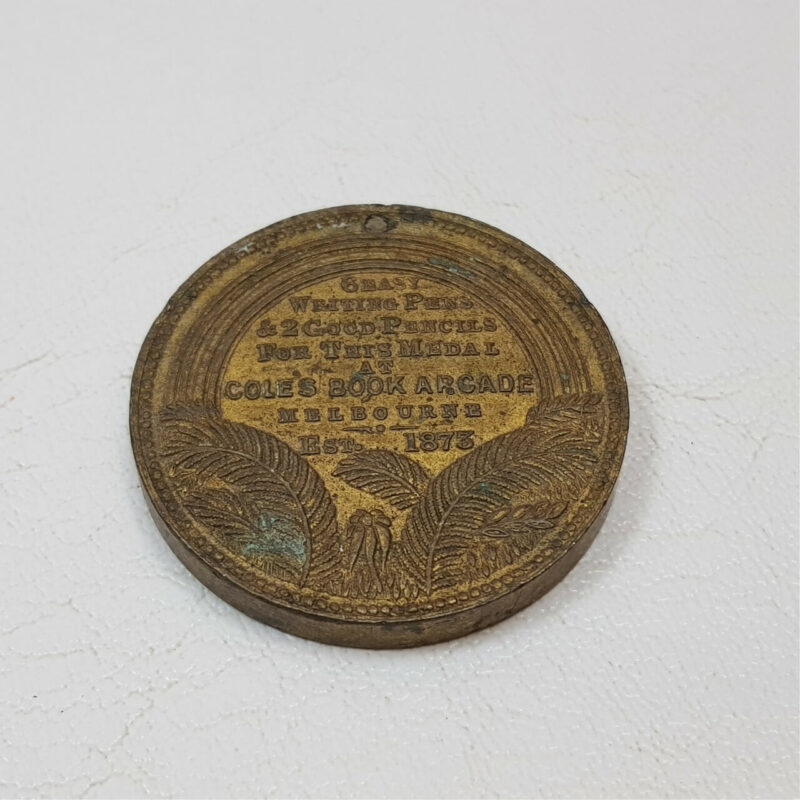 Coles Book Arcade Melbourne Victoria Australia - Double Thickness Medal #54267