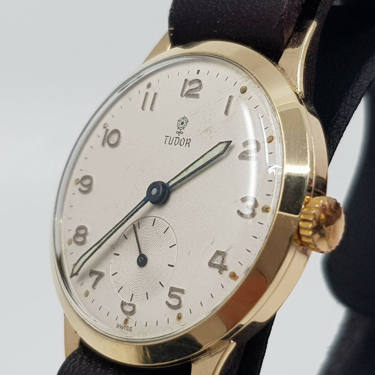 Tudor 9ct Rolex Case Manual Watch C/1960'S (Serviced) #54979