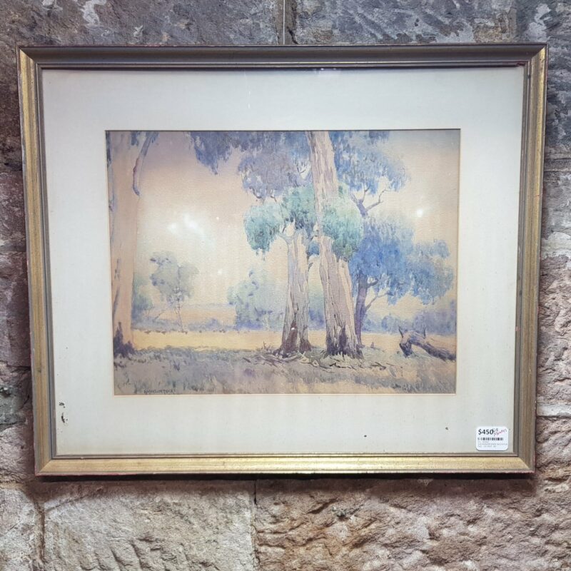 Alexander C McClintock (1869-1922) Watercolour Outback Painting #49242