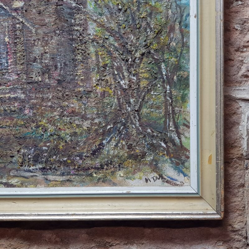 Margaret Dux Painting - Church In The Woods - Oil on Board #52050