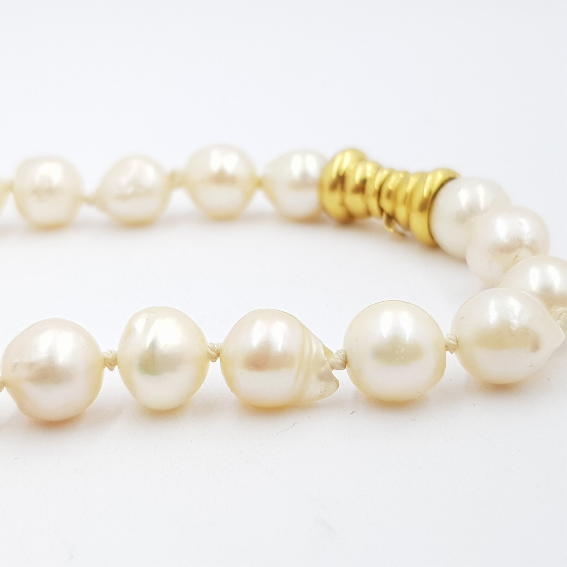 18ct Yellow Gold & Akoya Baroque Pearl Bracelet Val $1050 19cm #21388 18ct Yellow Gold & Akoya Baroque Pearl Bracelet Val $1050 19cm #21388 - Image 6