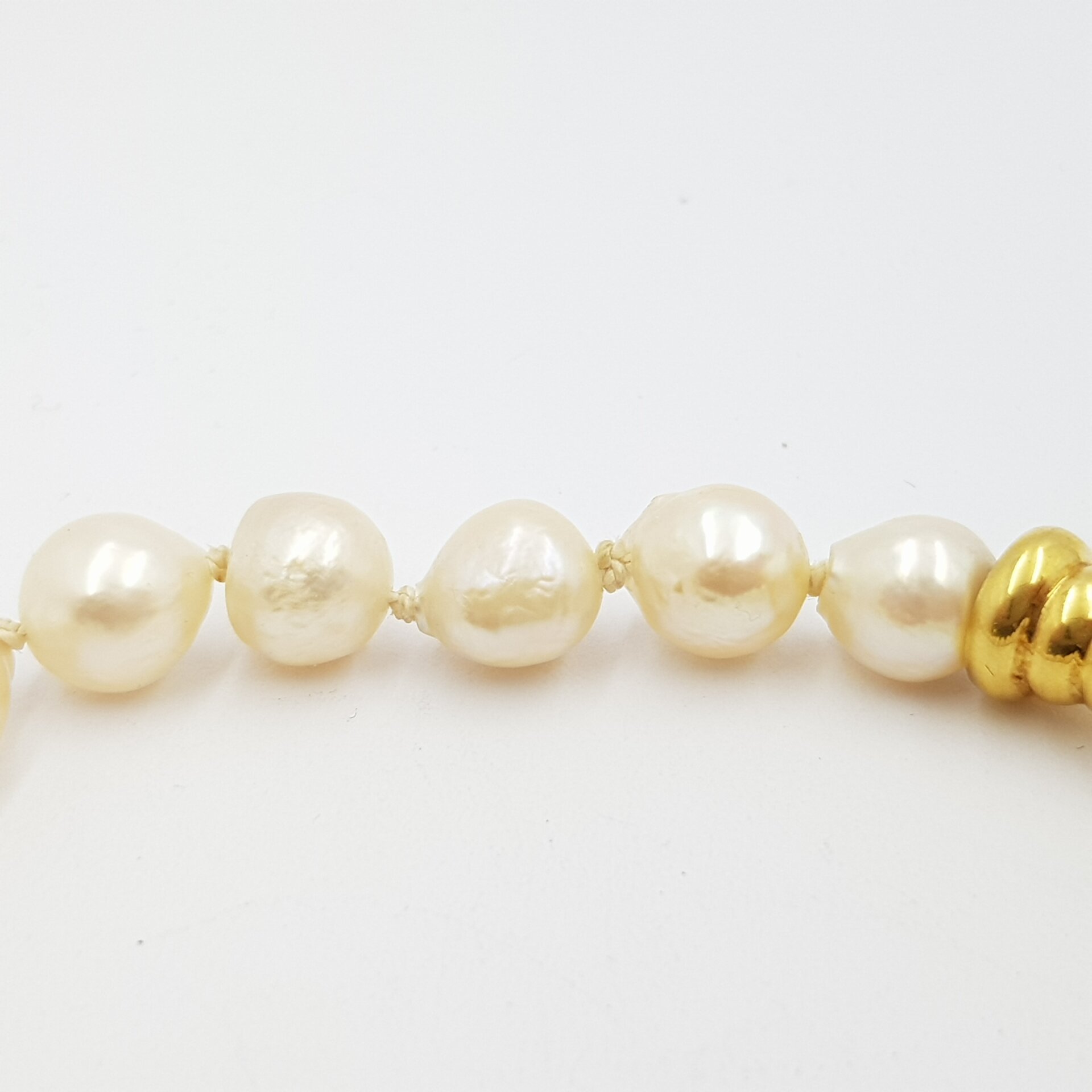 18ct Yellow Gold & Akoya Baroque Pearl Bracelet Val $1050 19cm #21388 18ct Yellow Gold & Akoya Baroque Pearl Bracelet Val $1050 19cm #21388 - Image 7