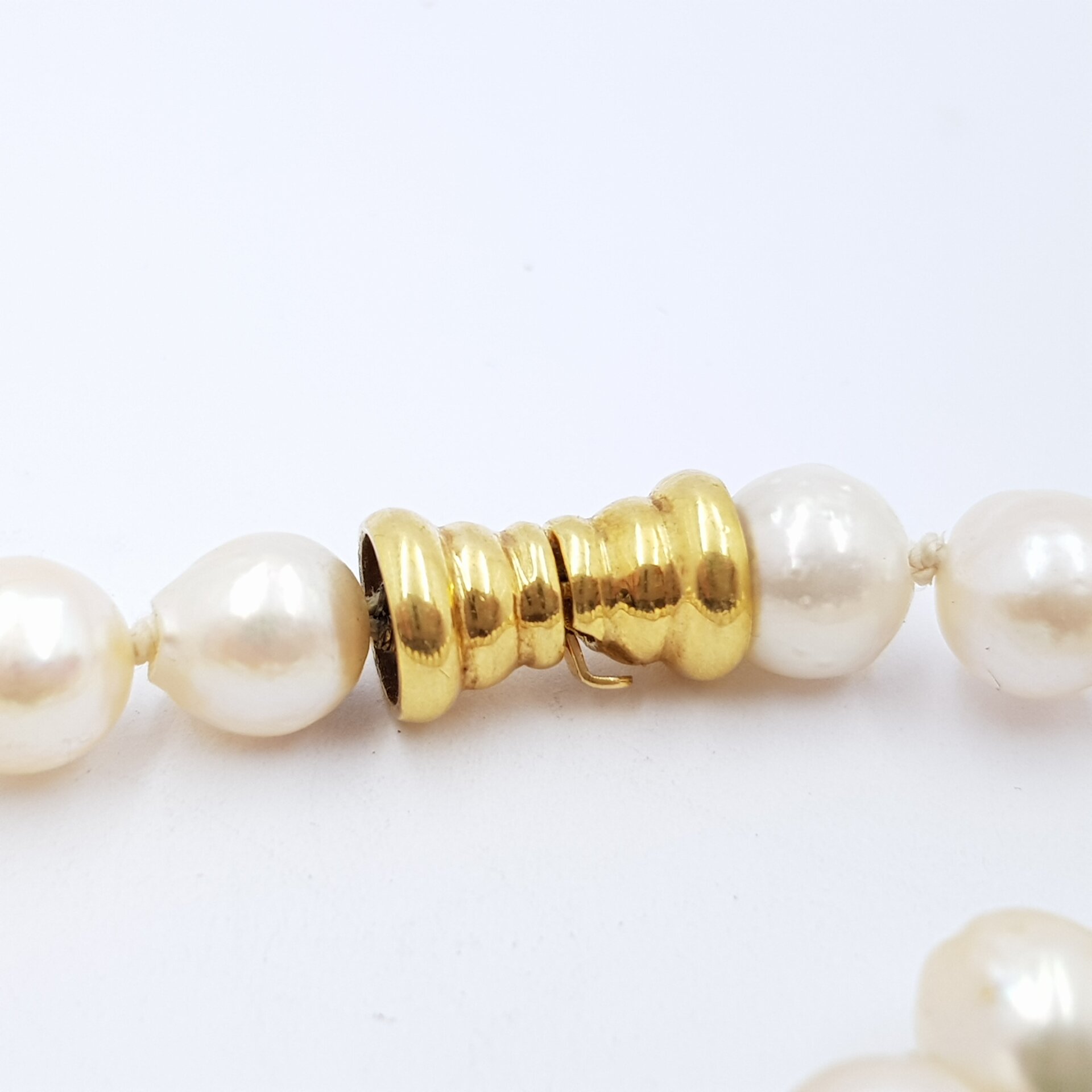 18ct Yellow Gold & Akoya Baroque Pearl Bracelet Val $1050 19cm #21388 18ct Yellow Gold & Akoya Baroque Pearl Bracelet Val $1050 19cm #21388 - Image 8