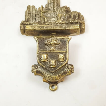 "The Cathedral Wells" Vintage Brass Door Knocker #55722