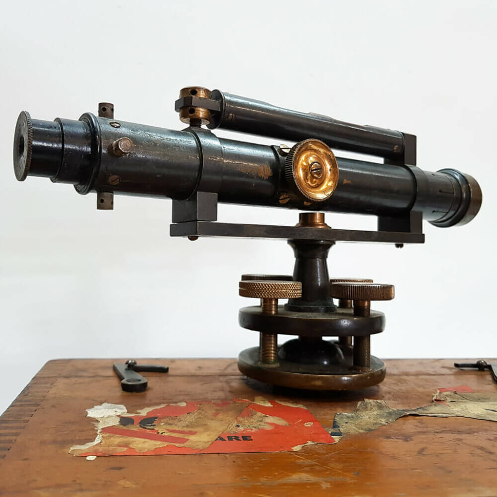 Antique WF Stanley Surveying Level London In Timber Box Circa Late 19th ...
