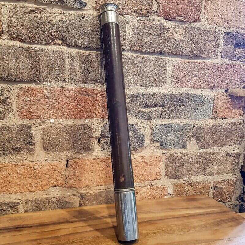 Antique Dollond London Leather Bound Telescope - Japanese Inscribed #55718
